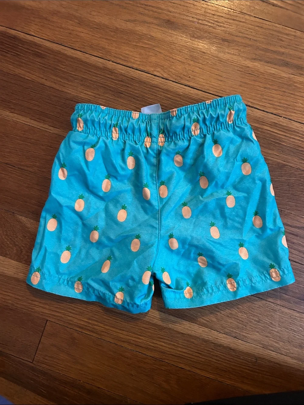 Cat & Jack Boys Turquoise Pineapple Swim Trunks Shorts Size 2T